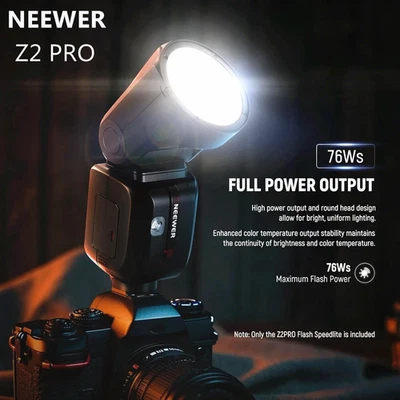 NEEWER Z2-Pro Z2PRO 2.4G TTL HSS Round Flash Light Speedlite Nikon Canon Sony  - Image 1 of 4