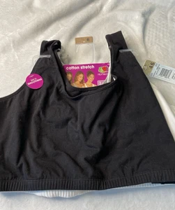 NEW Fruit of the Loom Size 46 Comfort Bras 3 Pack Cotton Stretch Back Smoothing - Picture 1 of 8