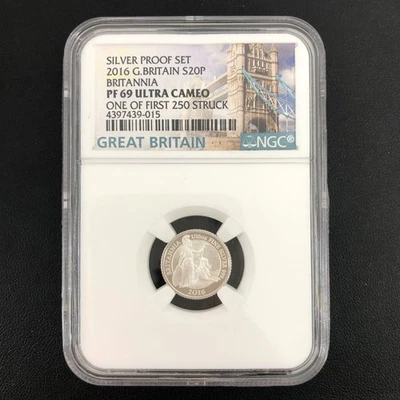 2016 Britannia 1/10Oz Silver Proof Coin S20P NGC PF69 Ultra Cameo H1507 - Image 1 of 4