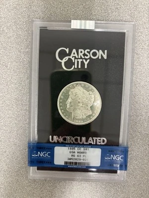 1885-CC  GSA  NGC  MS63PL  MORGAN DOLLAR * Proof-Like Carson City - Image 1 of 3