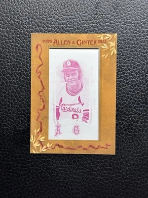 Placa de impresión magenta enmarcada Joe Torre 2025 Topps Allen & Ginter HOF 1/1 Foto 1 de 2