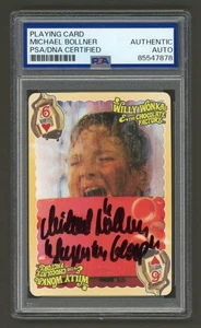 Michael Bollner Signed Playing Card (PSA) Willy Wonka & the Chocolate Factory - Picture 1 of 2