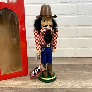 VTG Horizons East Michael Wolfe Cowboy Wooden Nutcracker NEW READ!! Original Box - Picture 1 of 19