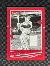 2020 Panini Donruss Red Schoendienst Red Materials Jersey #/99 DM-RS