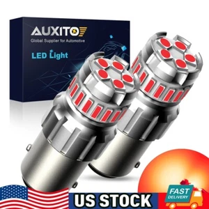 1156 7506 P21W Red LED Brake Stop Tail Light Bulb Error Free For BMW Audi Lexus - Picture 1 of 11