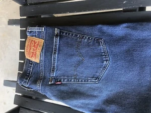 Levi's 505 Jeans Herren 36x32 Blau Denim Regular Fit Straight Leg Baumwolle Stretch - Bild 1 von 4