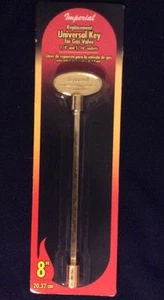 NUEVO - LLAVE DE VÁLVULA DE GAS DE REPUESTO IMPERIAL DE ORO DE 8" 1/4" Y 5/16" ENCHUFE - Imagen 1 de 5