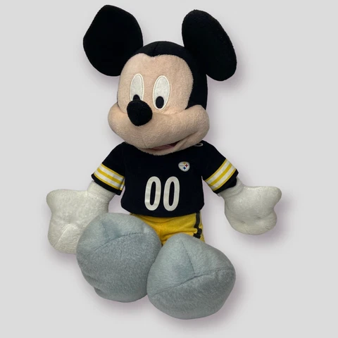 Mickey Mouse Pittsburgh Steelers NFL Plush Stuffed Football 16 Inch Disney Cover