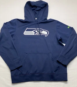 Seattle Seahawks Nike Hoodie Mens Small Blue NFL - Picture 1 of 7