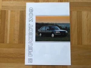 Prospekt Peugeot 309 1991 auch 309 GTI 16 Broschüre Brochure Katalog Catalog PSA