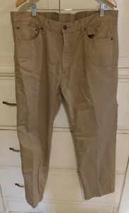 Levi's 505 Pants Mens 38 Beige Regular Fit Straight Leg 38x30 (37x29.5 Actual) - Picture 1 of 11