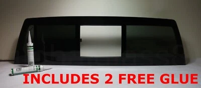 Fits 2010-2024 Dodge Ram 2500 3500 Rear Manual Slider Glass Flush Fit Non Heated Foto 1 de 3