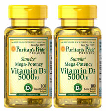 Puritan's Pride Vitamin D3 Softgels - 2 Pack
