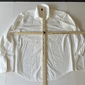 Fendi Button Up Dress Shirt Men's Size 16.5 / 42 White Long Sleeve - EUC - Picture 1 of 9