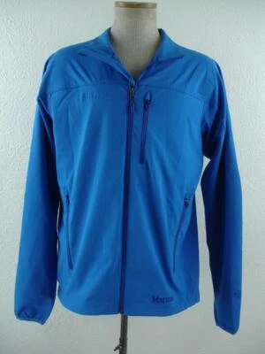 NWT Marmot 98260 Men's sz L Tempo Rain Jacket Cobalt Blue Windbreaker Full-Zip - Image 1 of 4