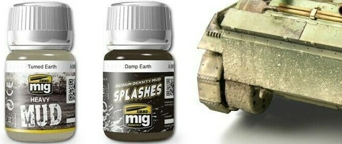 AMMO by MIG Jimenez Heavy Enamel Mud & Splashes Paint 35ml - select any color