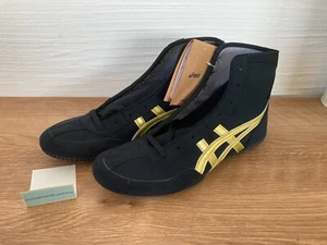 Zapatos de boxeo de lucha libre ASICS EX-EO nuevos modelos TWR900 1083A001 negros × dorados JAPÓN - Imagen 1 de 11