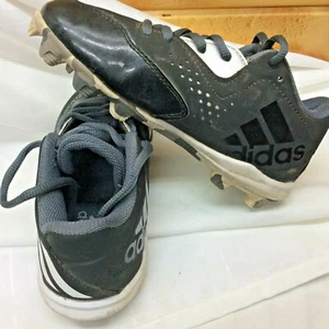 Adidas Kinder Wheelhouse 4K schwarz Baseball Stollen Schuhe Turnschuhe Größe 13K neu aus altem Lagerbestand 2016 - Bild 1 von 12