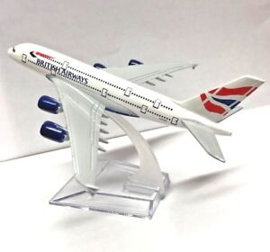 BRITISH AIRWAYS A380 16CM Airlines Die Cast Metal Desk Aircraft Plane Model UK