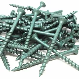 DECKING SCREWS TIMCO GREEN COATED FENCING DECK 50mm 60mm 75mm - Picture 1 of 1