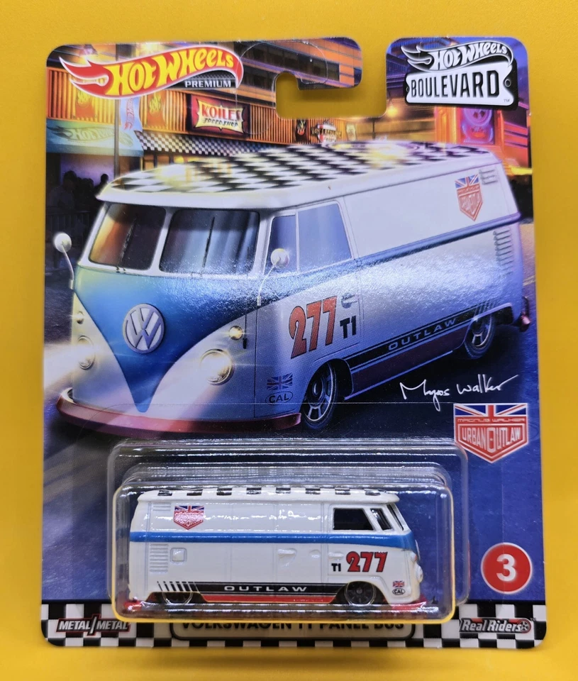 Hot Wheels Boulevard Volkswagen T1 Panel Bus #3 White Magnus Walker Outlaw - Image 1 of 4