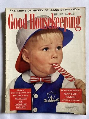 1955 February Good Housekeeping Magazine Garson Kanin Writes Novel (MH593) - Image 1 of 3
