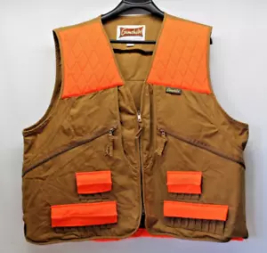 GAMEHIDE VEST BROWN & BLAZE ORANGE PHEASANT BIRD HUNTING MEN'S 3XL - Picture 1 of 9