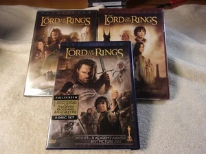 LORD OF THE RINGS TRILOGY 3 DVD SET ALL 3 NEW!! **FACTORY SEALED** - Imagen 1 de 4