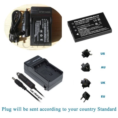 Battery + Charger For KLIC-5000 Kodak DX 7630 7590 KLIC5000 EASYSHARE P850 P880 - Image 1 of 4