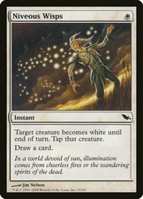 1X Niveous Wisps Shadowmoor EX FOIL MTG CARD