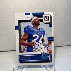 2022 Donruss KAIIR ELAM Buffalo Bills NOVATO CALIFICADO ~ RETRATO DE LONA - Imagen 1 de 1