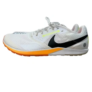 Size 10.5 Men Nike Zoom Rival XC 6 White/ Orange Track Shoe's Spikes DX7999-100 - Picture 1 of 9
