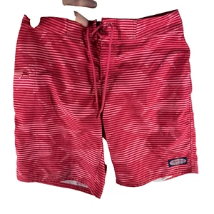 Vineyard Vines Herren Gr. 32 rosa gestreift Kordelzug Schwimmen Strandshorts - Bild 1 von 14