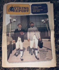 De colección Bob Lurtsema's Minnesota Vikings Report 1980 NFL Hilgenberg/Krause - Imagen 1 de 1
