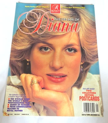 Royalty Monthly Collectors Editions No.1 The Decade Of Diana Post Cards Intact - Image 1 of 4