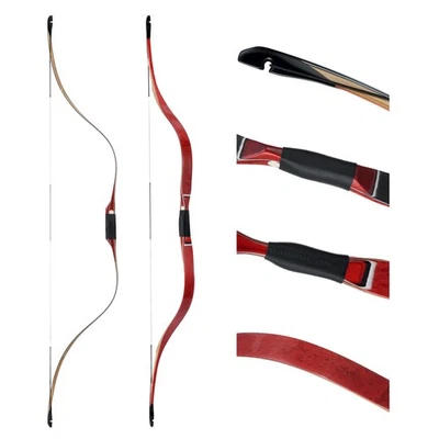 AF Archery Latest Release 61'' Traditional Long Bow Short ZhuRan Big Draw Length - Image 1 of 4