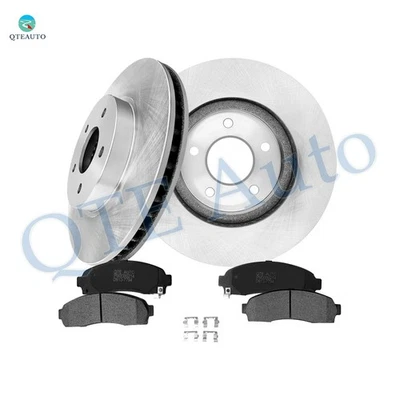 6 Front 295.9mm Brake Disc Rotors-Ceramic Brake Pad Kit For 2006 Pontiac Torrent - Image 1 of 4