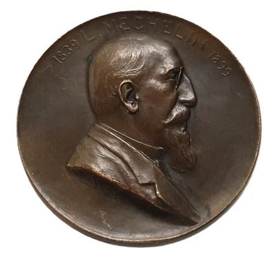 Medalla Francesa de Bronce 1899 en Honor a Leo Mechelin de Ville Vallgrenoin 56 mm, 75 gr. Foto 1 de 3