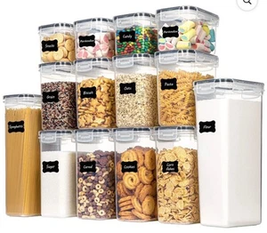 Juego de contenedores herméticos de almacenamiento de alimentos Vtopmart con tapas 14 piezas de plástico sin BPA - Imagen 1 de 3