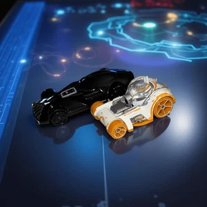Hot Wheels Star Wars BB-8 Character & Darth Vader Star Wars Diecast Cars B6 - Picture 1 of 6