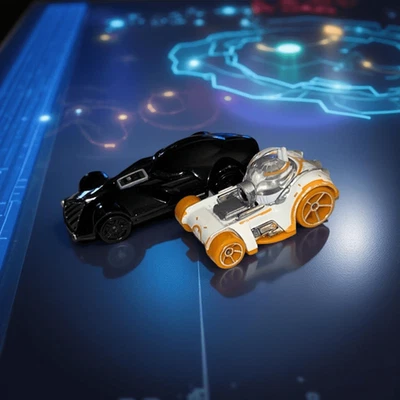 Hot Wheels Star Wars BB-8 Character & Darth Vader Star Wars Diecast Cars B6 - Image 1 of 4