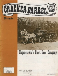 Cracker Barrel Nov 1973 First Hagerstown Hose Company Snavelys of Sharpsburg neu - Bild 1 von 6