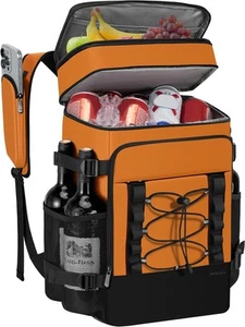 Cooler Backpack - 40 Cans Insulated for Men & Women 28L, Orange  - Picture 1 of 7