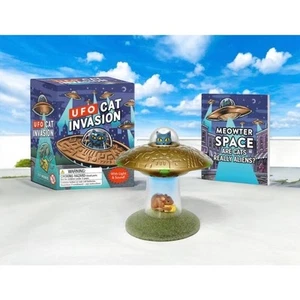 Neu im Karton Running Press UFO Katze Invasion Desktop Katzen Maus Leuchtspielzeug Geschenk RP MINIS - Bild 1 von 7