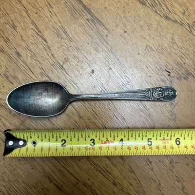Abraham Lincoln Gettysburg Speech Spoon  Rogers Brothers IS Silver Plate - Image 1 of 4