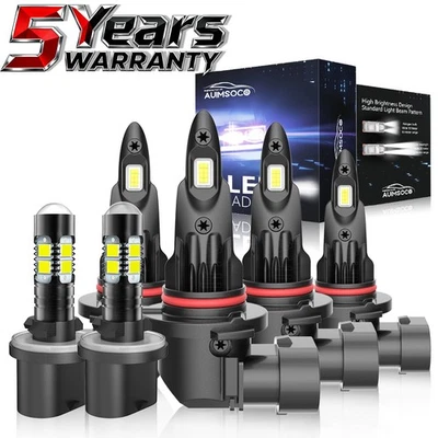 适用于 2000 Saturn LW2 Base Wagon 4 门 3.0L LED 车头灯 6500K 白色 60000LM — 第 1/4 张图片