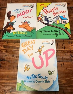 Vtg 1970-74 Great Day For Up/In A People House/Mr Brown Can Moo Lot ×3 Dr Seuss - Picture 1 of 11