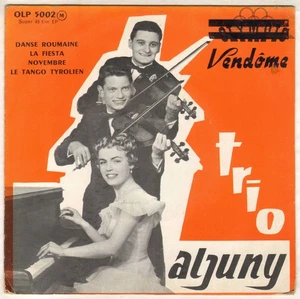 TRIO ALJUNY "DANSE ROUMAINE' PIANO VIOLON EP 1956 OLYMPIC 5002 - Imagen 1 de 4