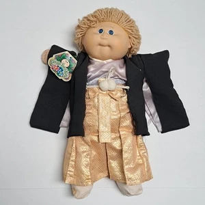 Vintage Tsukuda Cabbage Patch Kid HM1 Blonde Loop Boy Samurai Japanese Doll - Bild 1 von 23