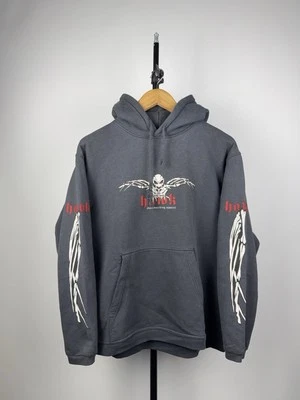 Crazy Vintage Y2K Tony Hawk Patinetas Calavera Desteñida Sudadera con Capucha Para Hombre Talla S Foto 1 de 4